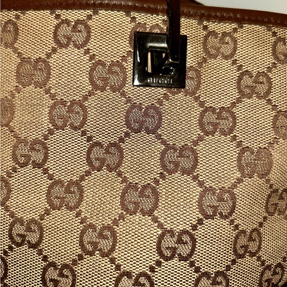 Gucci Vintage Authentic GG Monogram Vertical Tote Bag. Excellent Condition - Picture 9 of 16